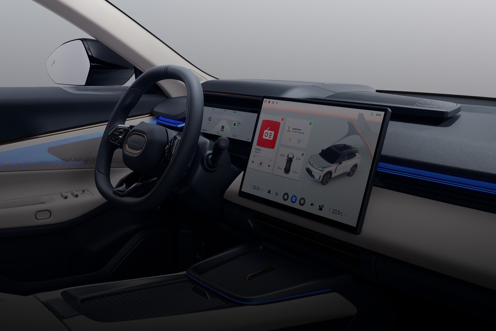 Pantalla central de 15,4 pulgadas